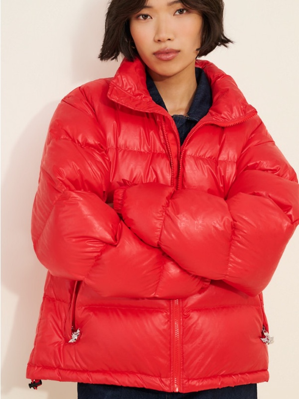 Boys Lie Red Women's Puffer Jacket